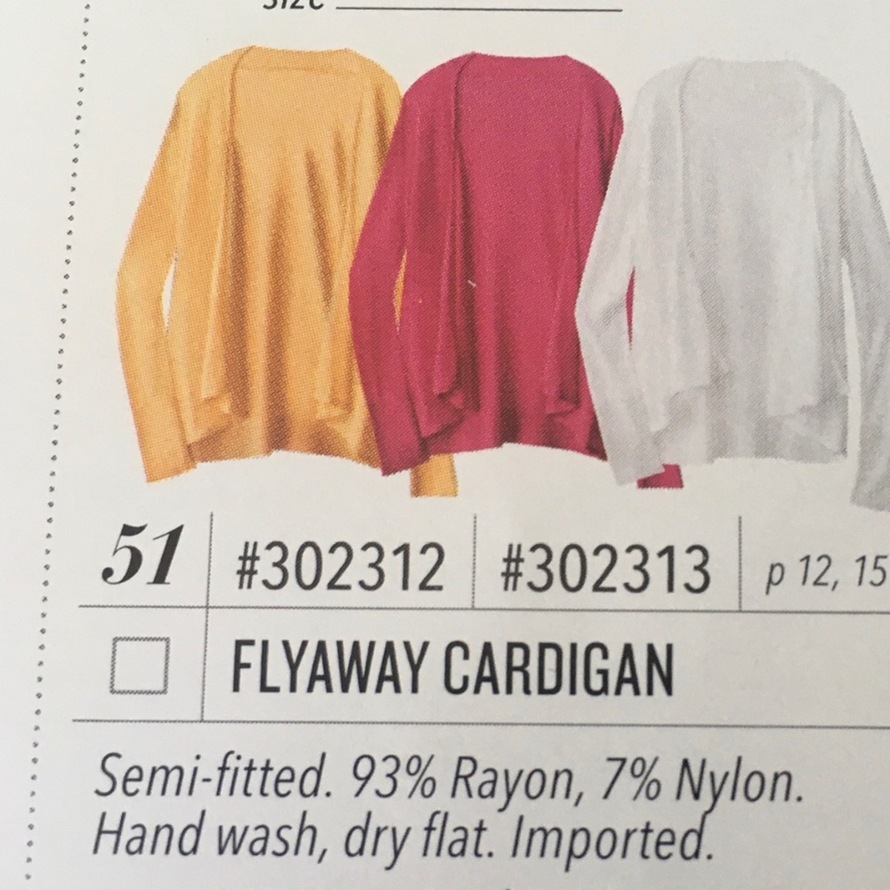 Jockey Flyaway Cardigan, Size L, in color Freesia
